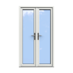 White Double Glazed uPVC French Door 1200 x 2100