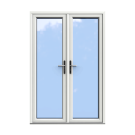 White Double Glazed uPVC French Door 1400 x 2100
