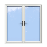 White Double Glazed uPVC French Door 2000 x 2100