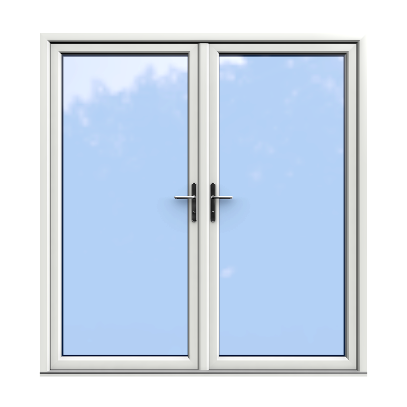 White Double Glazed uPVC French Door 2000 x 2100