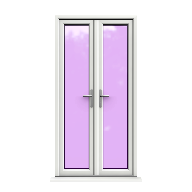 uPVC French Door Open In 1100 x 2190